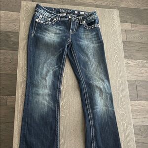 Miss Me Dark Blue Boot Cut Jeans
